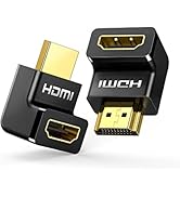 UGREEN HDMI 90 And 270 Degree Right Angle Adapter Gold Plated High Speed HDMI Male to Female Conn...