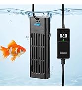 XPERTMATIC Advanced 300W Aquarium Heater for 26–53 Gal Tanks, 65–93°F Adjustable, Submersible Fis...