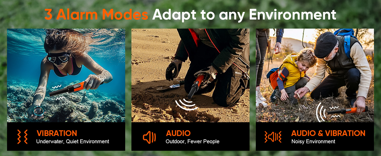 3 Alarm Modes Adapt to any Environment