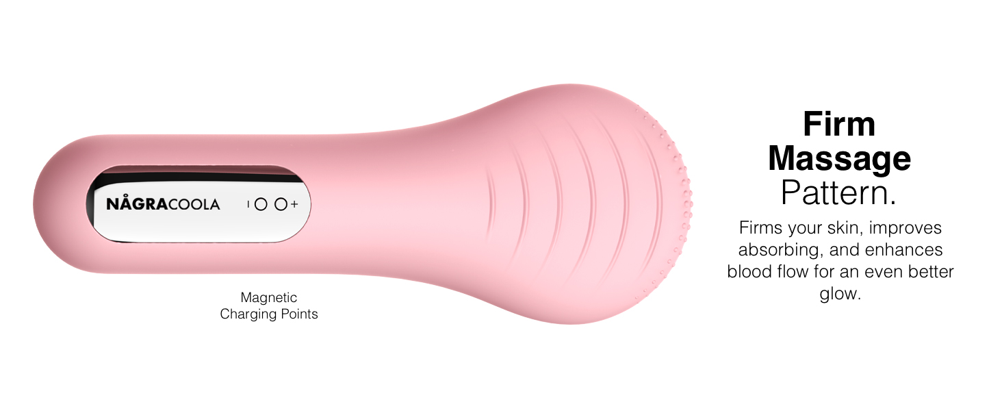 Face scrubber with heat massaging pattern