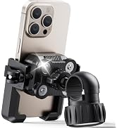 Bike Phone Holder, [Camera Friendly] [Military Anti-Shake] Motorcycle Phone Mount, [1s Lock] Bicy...