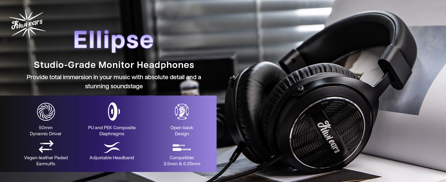Kiwi Ears Ellipse Headphones