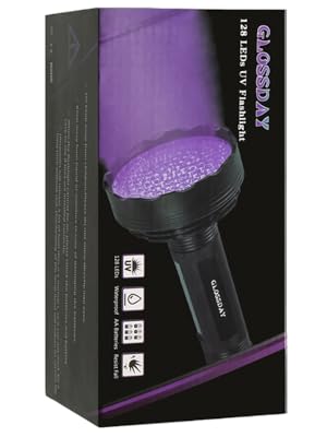 GLOSSDAY 128 LED black light for pet urine detection