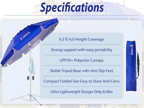 portable umbrella with stand
