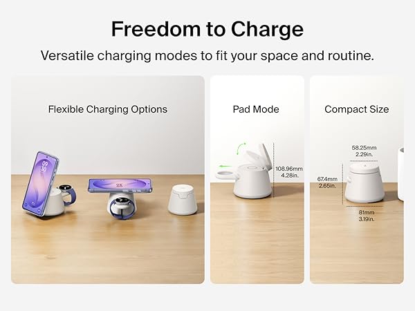 3-in-1 wireless chaging station