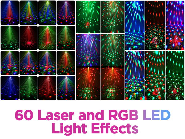 party disco ball rgb led dj rave bar strobe music studio dance floor stage ecorations laser flashi