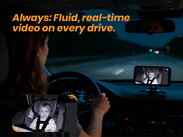 night vision automatically balances brightness and reduces seat reflection or glare in the dark