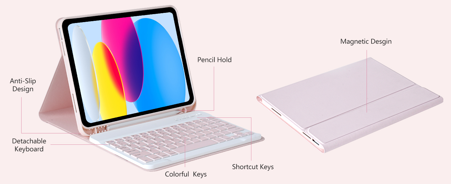 iPad Case with Keyboard for iPad 10th Generation 10.9&amp;#34; 2022