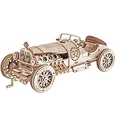 RoWood Model Cars to Build, 3D Wooden Puzzle for Adults &amp; Teens, DIY Scale Mechanical Car Model B...