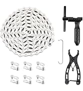 AaiLucky Bike Chain Repair Kit, Single 6/7/8 Speed Bike Chain with Bike Link Pliers, Chain Breake...