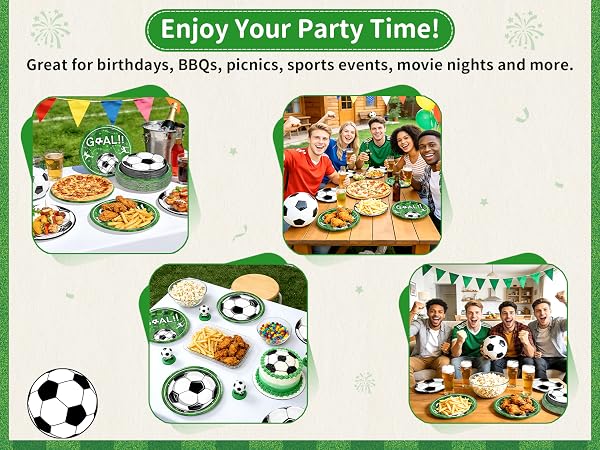 Soccer Paper Plates