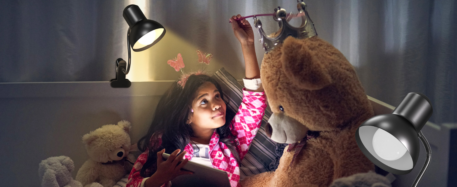 Rechargeable Reading Light Clip on Bed