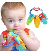 Nuby Ice Gel Teether Keys - Silicone Soothing Baby Teether Toys for Infants - Gentle for Sore Gum...