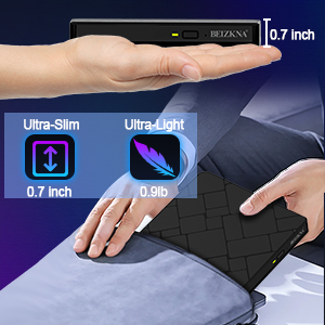 External CD DVD Drive for Laptop USB 3.0 USB-C DVD Player CD ROM Burner Reader Writer Disc Drive