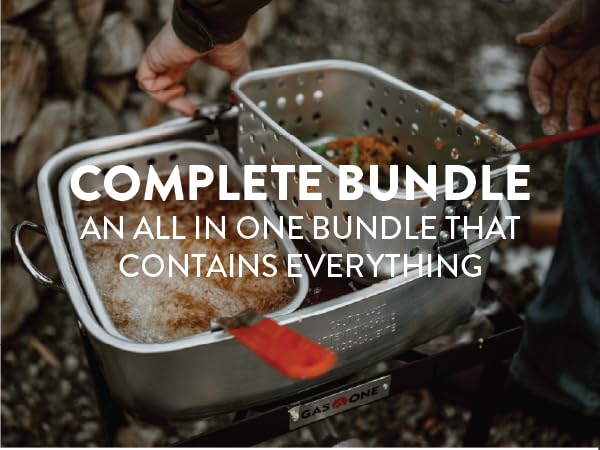 GasOne Outermust King Kooker Fish Fryer Propane Double Deep Fryer