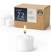 Royal Imports White Votive Candles Unscented Candles for Wedding Centerpieces Pack of 72 Dripless...