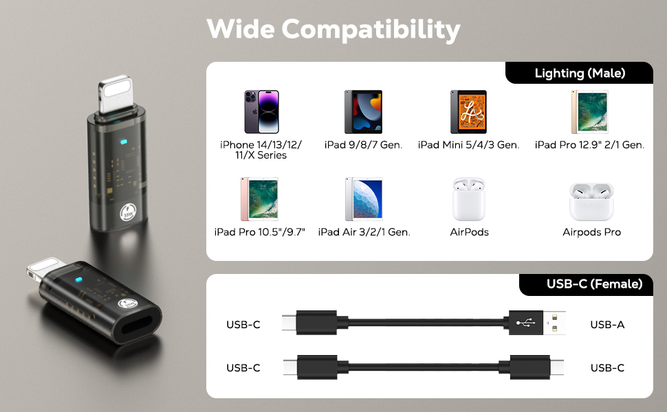 usb to iphone adapter 