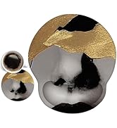 DINKY Ergonomic Mouse Pads, Cute Mouse Pad with Wrist Rest Support Gel, Non-Slip PU Base Mouse Ma...