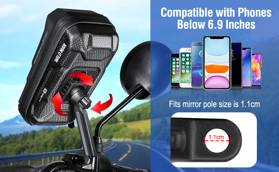 cell phone mount for motorcycle