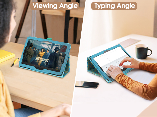 Kindle Fire HD 8 case cover 2022 sleeve bag flip folding magnetic Rotatable Kickstand Shockproof