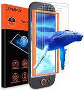 LONANDY 4-Pack Tempered Glass Screen Protector for Nintendo Switch 2 Model 2025, Ultra HD 9H Hard...
