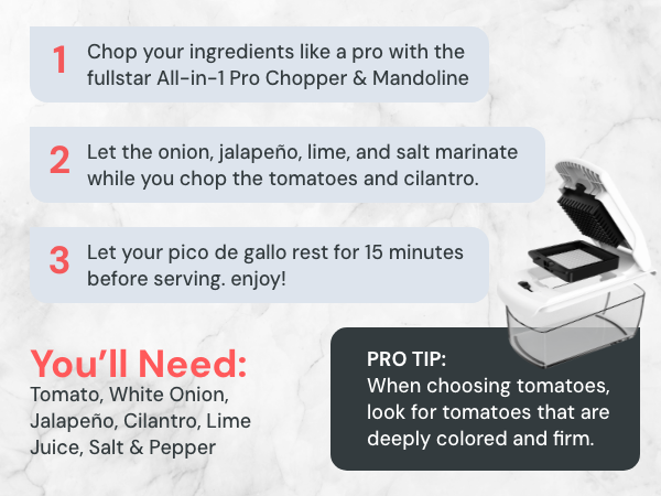 Recipes made easier with Fullstar premium chopper