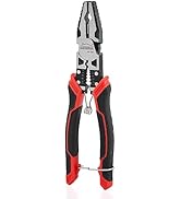 Linemans Pliers, HOUSERAN Combination Pliers with Wire Stripper and Crimper, 8.3 Inch Lineman Pli...