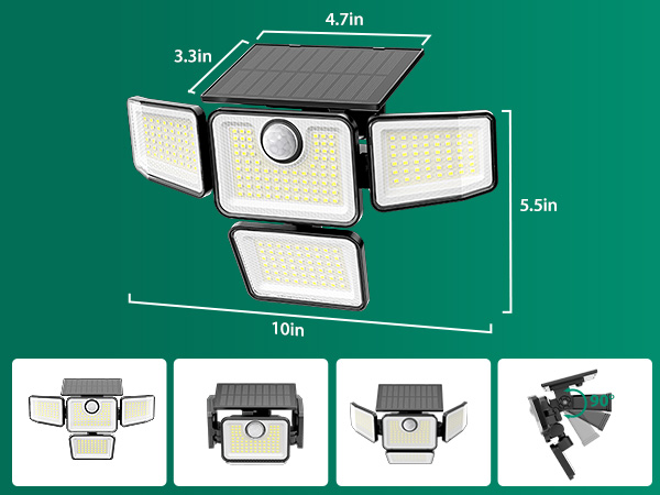 4 heads wider beam angle