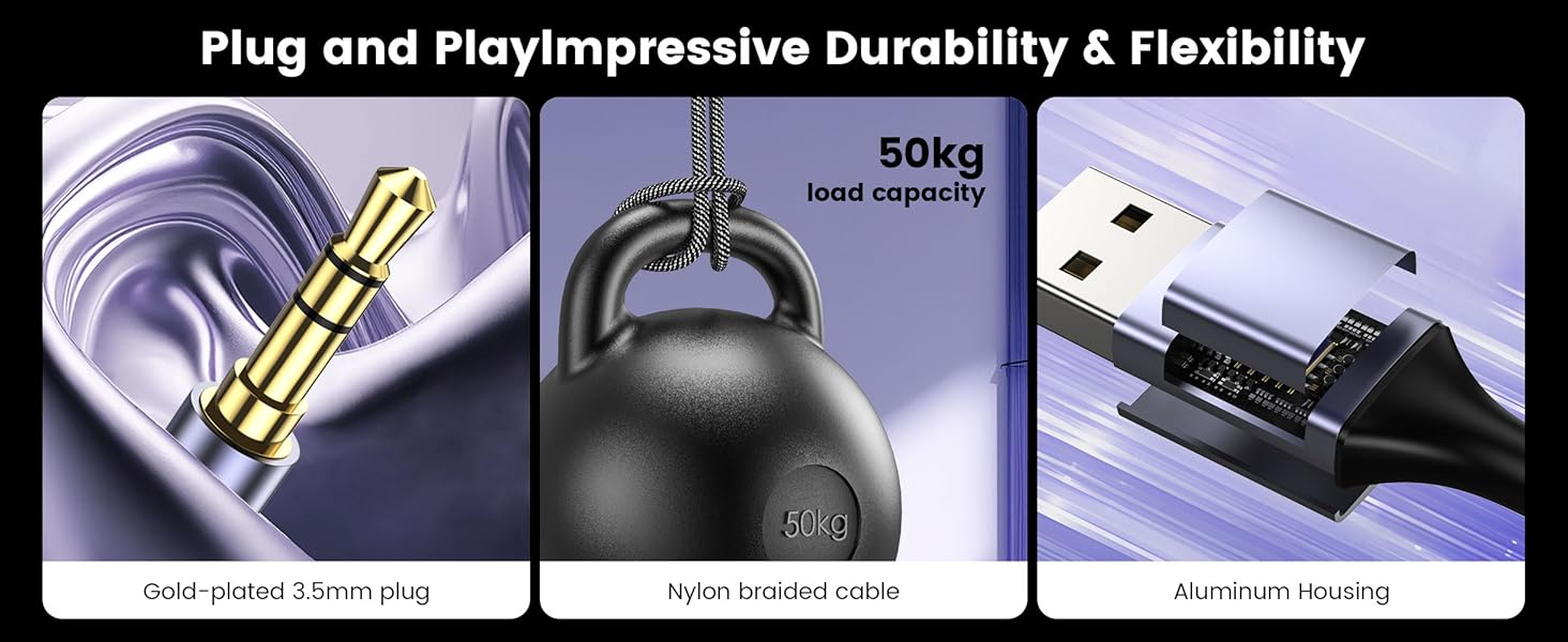 USB to 3.5mm TRS Audio Converter