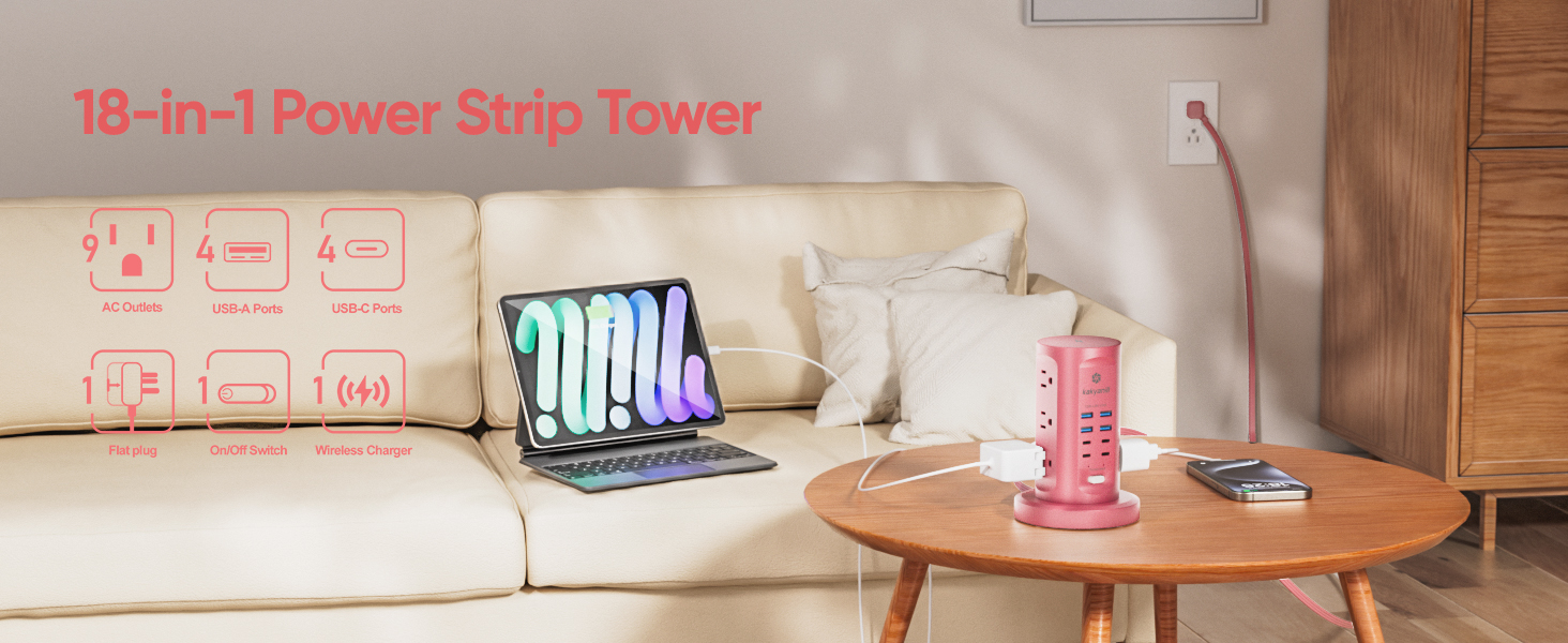 Power strip tower