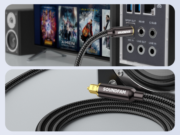 black gold-plated optical cable