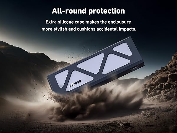 BENFEI Tool-Free 10Gpbs M.2 NVME SSD Enclosure