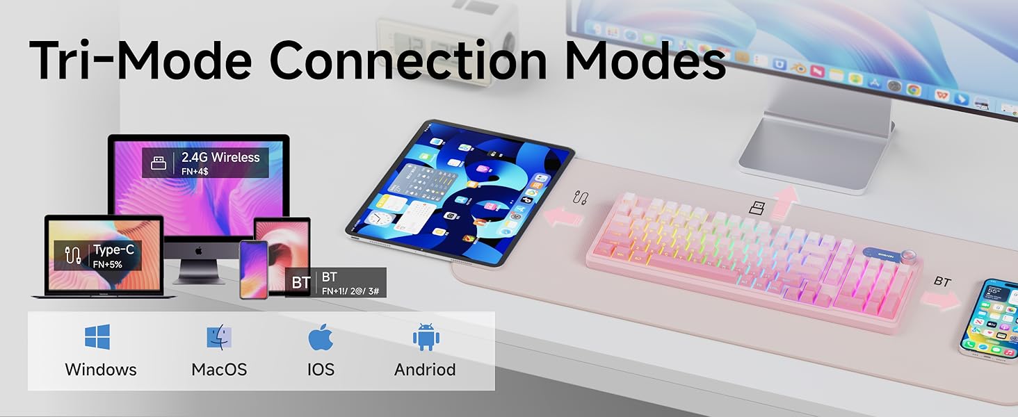 pink keyboard keyboard wireless keyboards