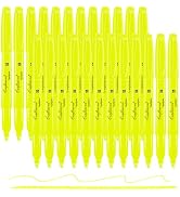 craftinova Yellow Highlighters 24 Count, Chisel Tip Highlighter Bulk, Dry Quickly, Perfect for St...