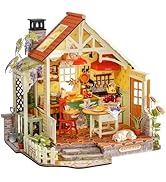 Rolife DIY Miniature House Kit for Adults - 1:18 Farmhouse Kitchen Dollhouse Kit with LED Light, ...