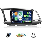 [8 Core 6+128G] Android 15 Car Radio Stereo for Hyundai Elantra(AD) 2016-2018, with Wireless CarP...