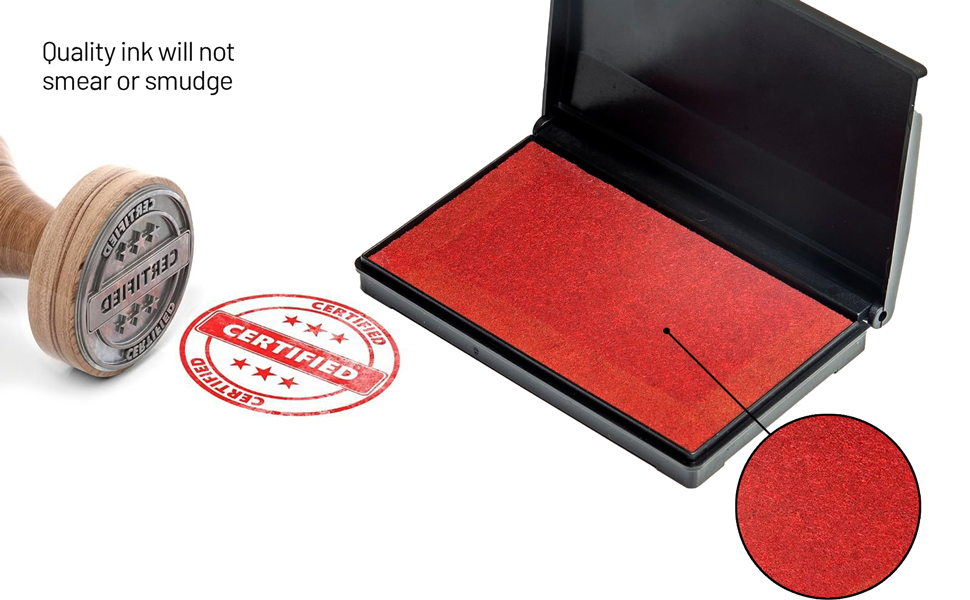 Quality Felt Pad Black Ink, Red Ink, Blue Ink