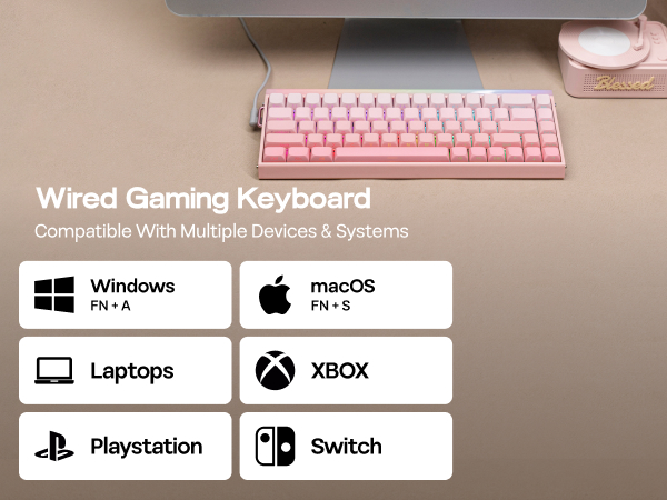 Wired Magnetic Gaming Keyboard