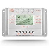 SolaMr 12A Solar Charge Controller MPPT 12V/24V Intelligent Solar Panel Charge Controllers with L...
