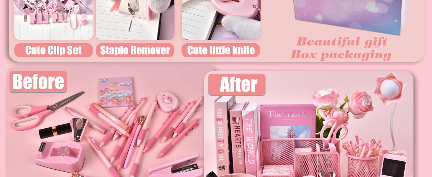 Pink Desk Organizers