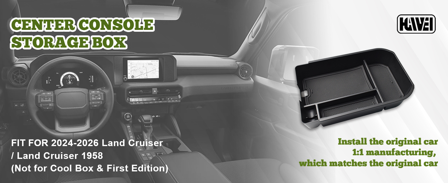 Center Console Organizer Compatible with Land Cruiser