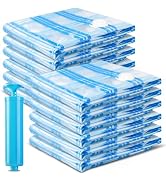 12 Jumbo Vacuum Storage Bags, Space Bags Vacuum Seal Bags for Clothes, Clothing, Comforters and B...