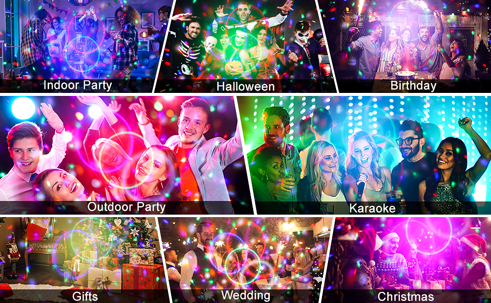 Sound Activated Disco Party Light 6