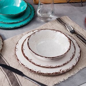 rustic dinnerware set