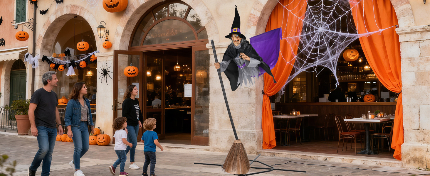 Flying Witch on Broom