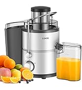 GDOR 800W Juicer Machine, 3” Wide Feed Chute, Dual-Speed Centrifugal Juicer for Fruits &amp; Vegetabl...