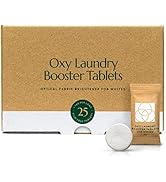 Cleanomic - Oxy Laundry Booster Tablets (White) - Oxy Cleaner Laundry Stain Remover, Color Safe B...
