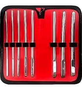 DEXSUR Hegar Medical Dilator Sounds Set Stainless Steel Instrument, 7.5" - 8 Pcs - Single Ended