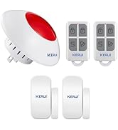 KERUI Home Security System 110dB Wireless Burglar Alarm System with Siren, Remote Control, and Do...