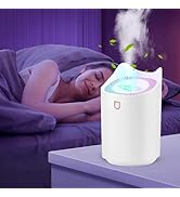 Blingbin Humidifiers for Bedroom, 3L Dual Nozzle Air Humidifiers for Home with Color Changing Nig...